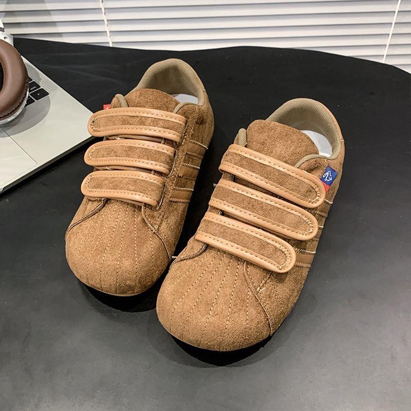 Velcro Dexun Shoes 22 Autumn New Platform Casual Bread Shoes Shell Head Sports Board Shoes