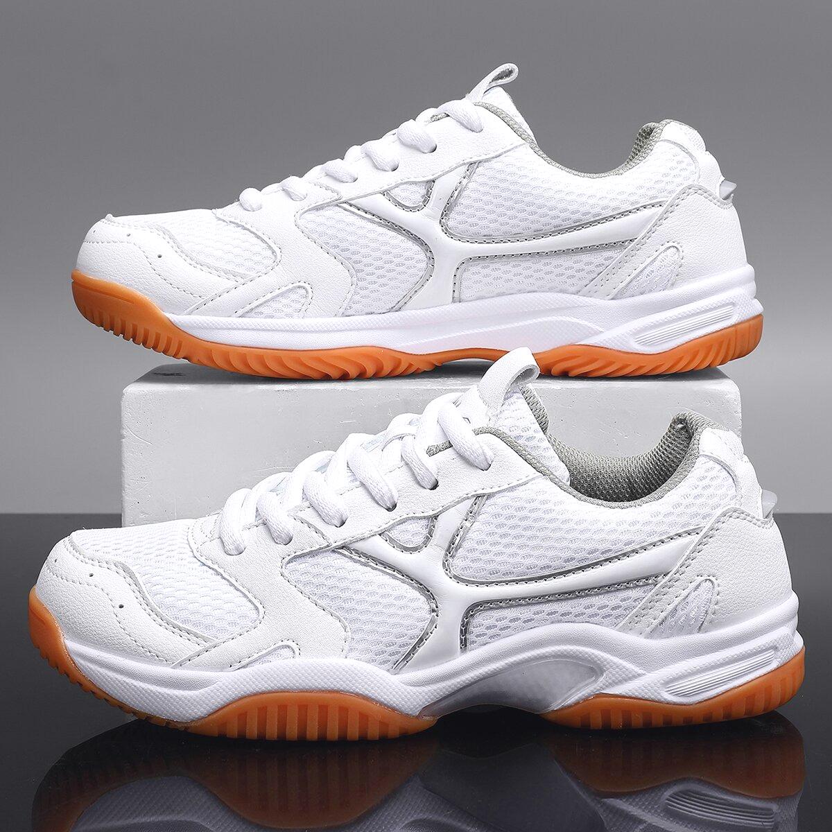 Новый стиль Мужские Бадминтонные Кроссовки Дышащая Обувь для Бадминтона Женские Удобные Бадминтонные Кроссовки Легкие Уличные Кроссовки 35 белый