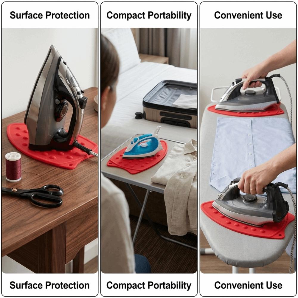 Silicone Silicone Ironing Mat Heat Resistant Foldable Ironing Pad Thickened Water Proof Heat Insulation Pad Laundry Room