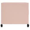 Pink Coffee Table 68 X 50 X 43.5 Cm Steel