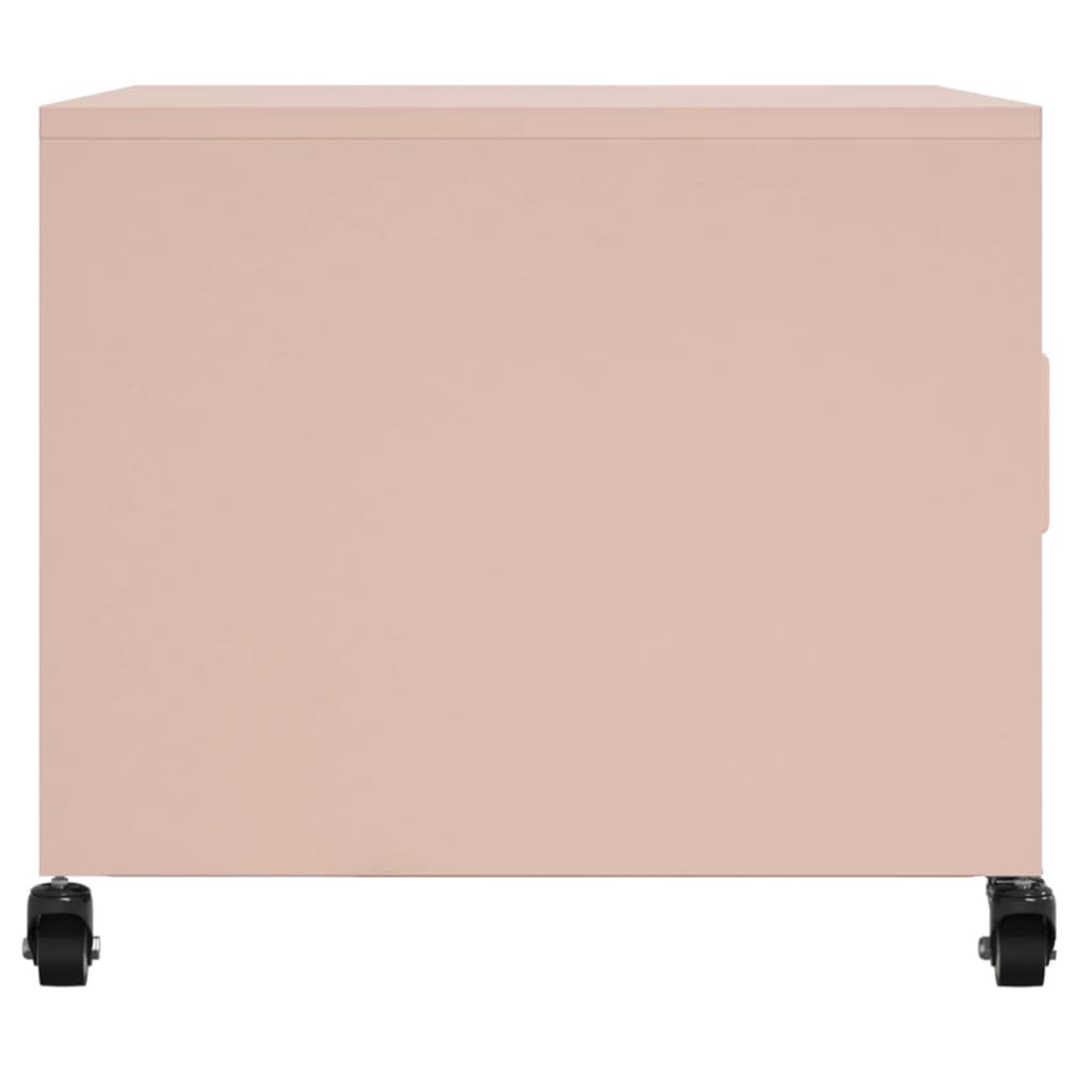 Pink Coffee Table 68 X 50 X 43.5 Cm Steel