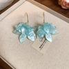 Elegant French Retro Acrylic Flower Earrings: Feminine Niche Fashion, Luxurious High-End Jewelry