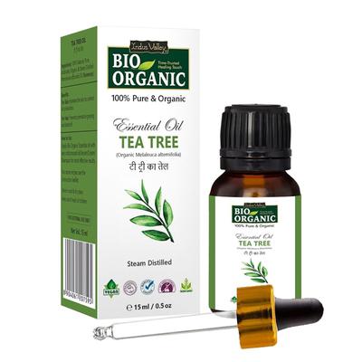 100% Pure Natural & Organic, Undiluted Tea Tree Essential Oil with Therapeutic Grade & Glass Dropper for Skin, 15ml X Pack of  2
