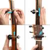 2PCS Guitar Rolling Capo Sliding Adjustable Capo Rubber and Stainless Steel Capo