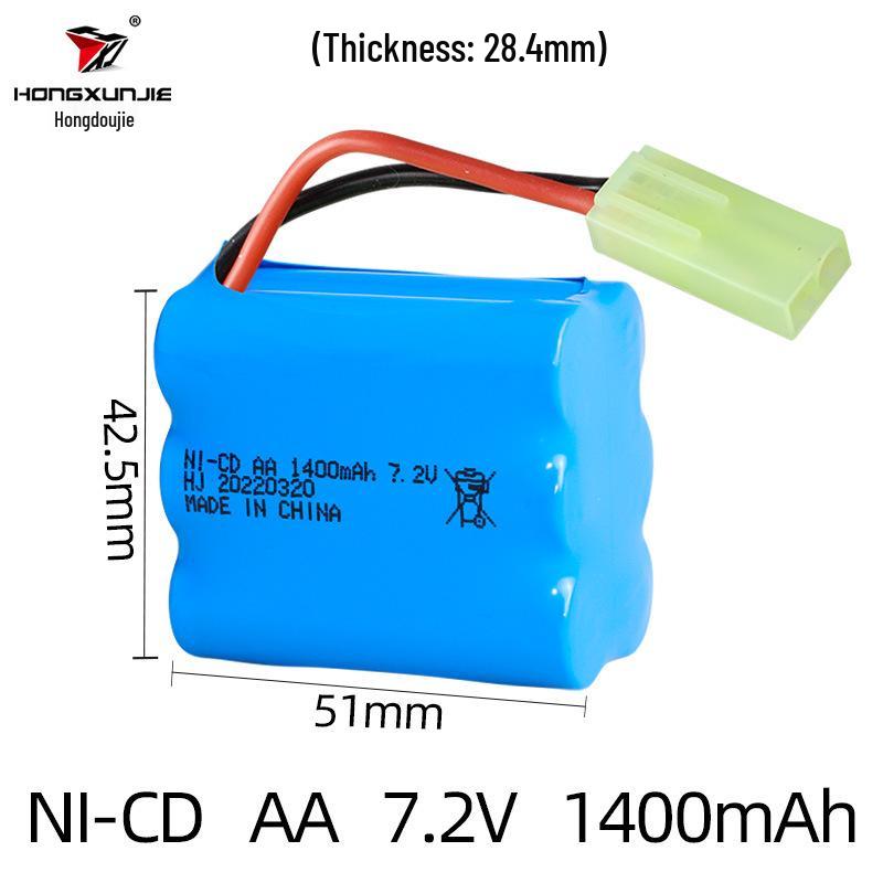 7.2V 1400mAh NiCd AA Rechargeable Battery Pack for Remote Control Cars
