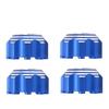 4pcs 8x32 to 17mm Hex Adapters for 8x32 3.8in Wheels Electric Car Truck Option Parts Aluminum Alloy