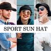 24 Pieces UV Protection Visors for Women Men Sports Outdoor Sun Visor Hat Black Visor Adjustable Beach Cap for Outdoor Tennis R