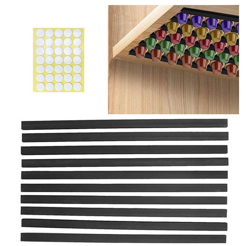 Coffee Pods Capsule Storage Rack 10pcs/set Self Adhesive Strips For kcup Nespressos Dolce Gusto Vertuoline Coffee Capsule Holder