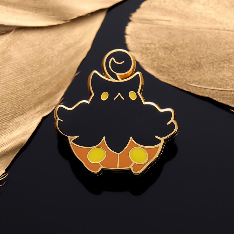Adorable Cartoon Owl Enamel Brooch Unique Creative Halloween Badge For Fashion Lovers