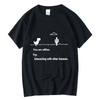 Men's High Quality 100% Cotton Funny Dinosaur Print T Shirt Loose O-neck Men Tshirt Short Sleeve T-shirt Male Tees Tops