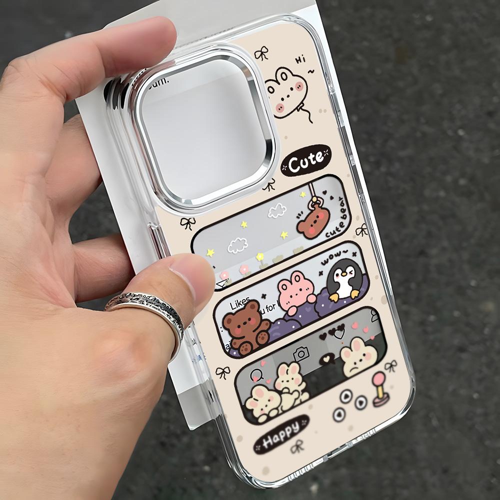 Transparent Phone Case for iPhone 11 12 13 iPhone 13 14 15 Pro 15 16 Pro Max Samsung A15 A16 A25 A26 A55 A56 S25 S24 S22 S23 Ultra S25 Edge