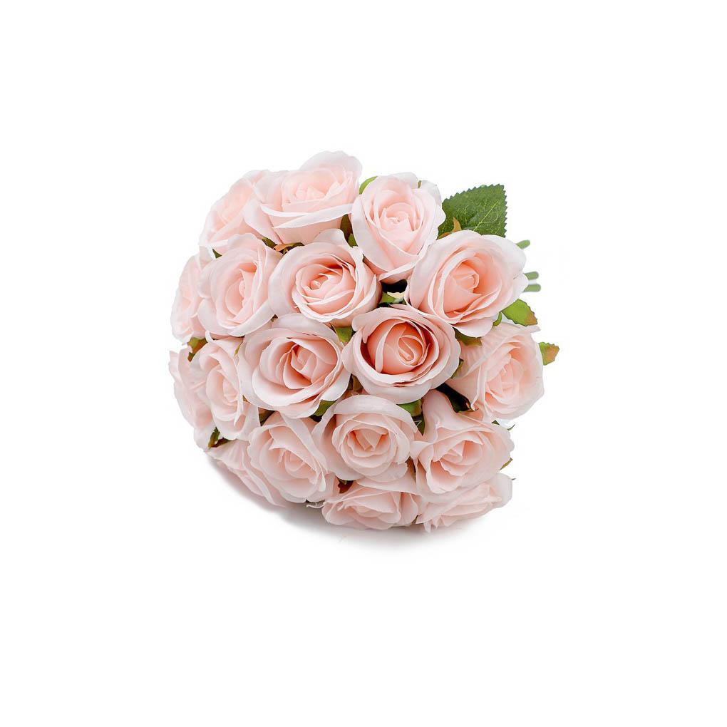 

Искусственные цветы Яркие розы Цветочная композиция невесты для свадьбы Помолвка Моделирование Домашний декор Принадлежности light pink