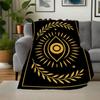 Golden Eye of Providence Wall Art PrintBlanket Flannel Throw Blanket for Sofa, Bed, Travel, Camping, Office, Couch, Chair, And Bed Gift for