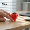 Office Desk Toy Strawberry Grape Stress Relief Toy, Realistic Fruit Squeeze Sensory Shaped Fidget Anxiety Relieving for Kids Adults