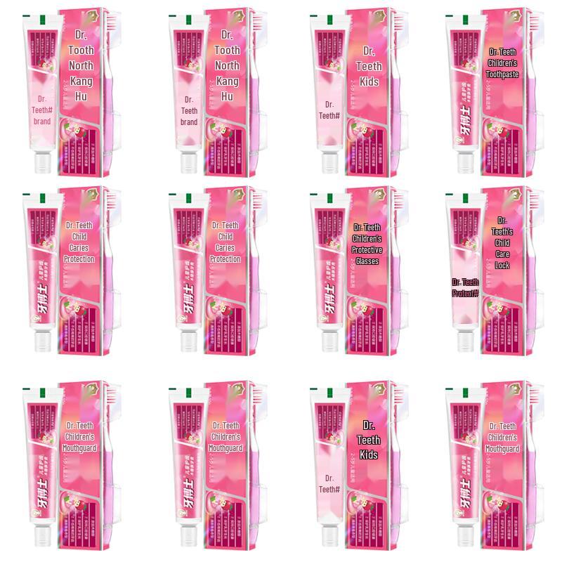 Dr. Tooth Gentle Xylitol Kids Anti-Cavity Toothpaste (2-5 Yrs) 12x50g Pack