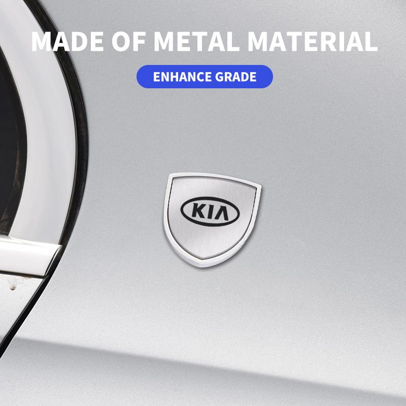 2026 Hot Car Sticker 3D Aluminum Emblem Car Decoration Body Stickers Decals Accessory For Kia Rio Ceed Sportage Sorento K2 K3 K4