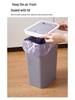 Press-Lid Trash Can: Large Capacity for Bathroom, Bedroom, or Living Room
