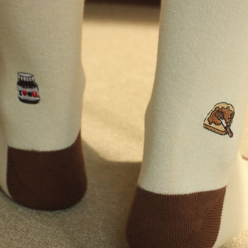 

Носки с вышивкой SNOOZY Choco Jam (Бежево-коричневый) FREE