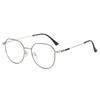 New metal myopia glasses frame men's big face big frame eye frame women can match the degree HC