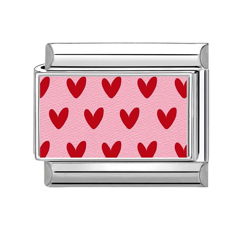 Wholesale Kawaii Heart Flower Star Sunset Dolphin Cats Italian Charm Fit 9MM Stainless Steel Girls' DIY Bracelet Fashion Jewelry