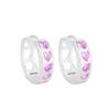 Grüne Zirkon Liebe Ohrringe Damen Nische Dopamin Rosa Ausländischer Stil Einfaches Mattes Herz Farbiger Diamant Ohrstecker