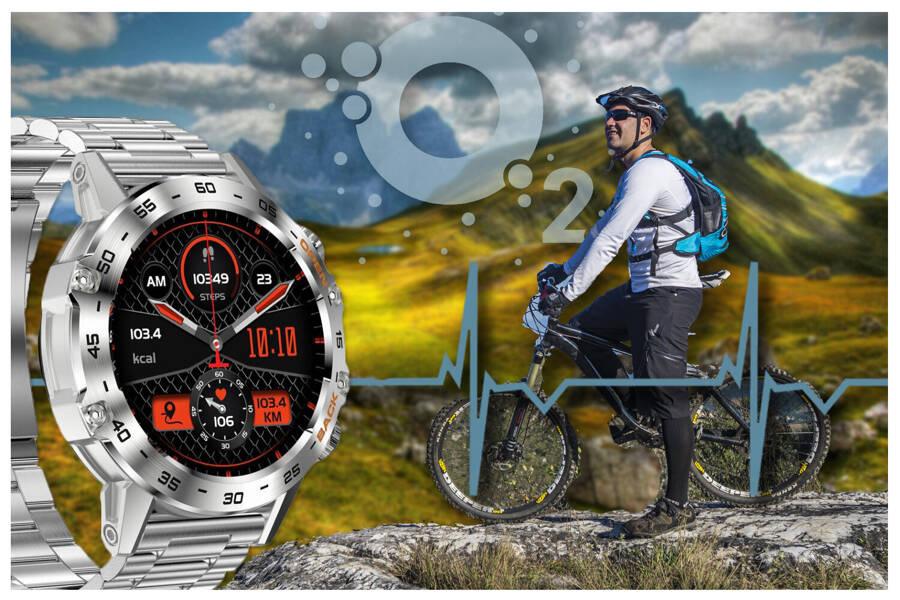 Men's Smartwatch Gravity Gt9-3 - Making Calls, Blood Pressure Monitor (Sg021C)