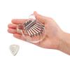 Cute Bear Shape Kalimba Acrylic Finger Pianos Transparent 8 Keys Thumb Piano with Pick Musical Instrument Gift for Girls
