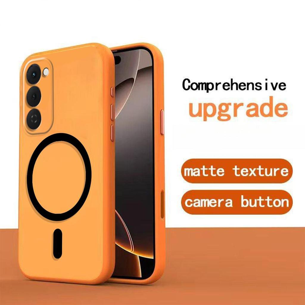 Magnetic Iron Ring Phone Case for TECNO SPARK 40 Pro+ Matte Soft TPU Shockproof Cover