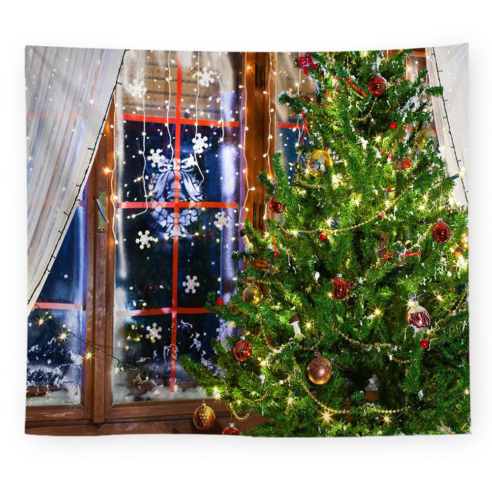 Europäische und amerikanische Weihnachten gedruckt Wandteppich Teppich Malerei Hintergrund Malerei hängenden Stoff