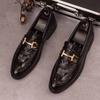 Fashion New Fashion Designer Men's Pointed Black Metal Buckle Oxford Flats Casual Shoes Wedding Dress Prom Party Zapatos Hombre