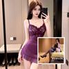 Meiyunjia erotic underwear pure lace bag slim hip skirt uniform temptation suit with steel ring small chest