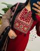 Party Wear Designer Cotton Kurti Pant Dupatta Set Indian Pakistani Party Wear Salwar Suit