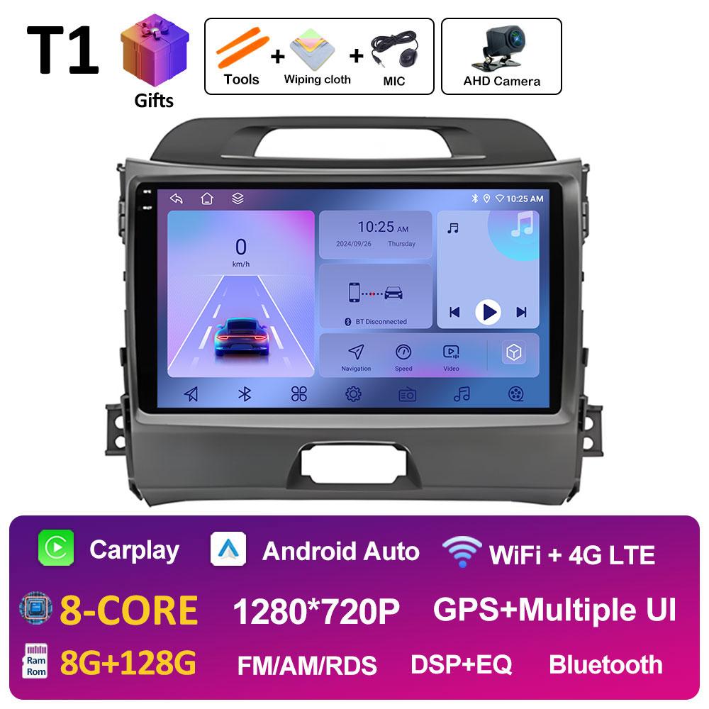 Car Video For KIA Sportage 2010 2011 2012 2013 - 2016 Radio Player Intelligent System Wireless Carplay Cooling fan WIFI NO 2 din