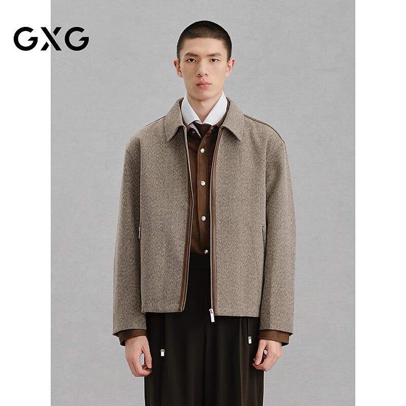 

GXG Men s PU Leather Patchwork Casual Jacket M
