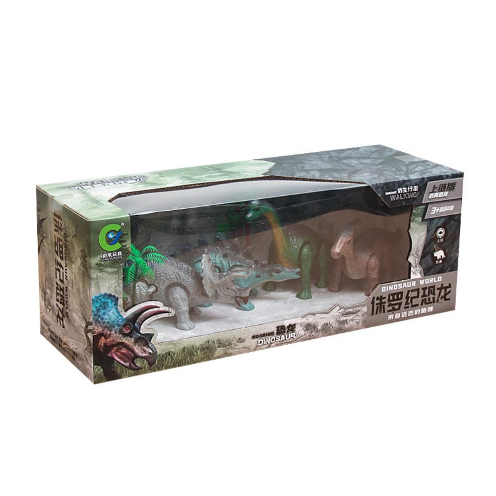 Dinosaur World Kinetic Play Set, Walking Cute Animal Toys, Moving Dinosaur Educational Toys, Interactive Playsets for Kids