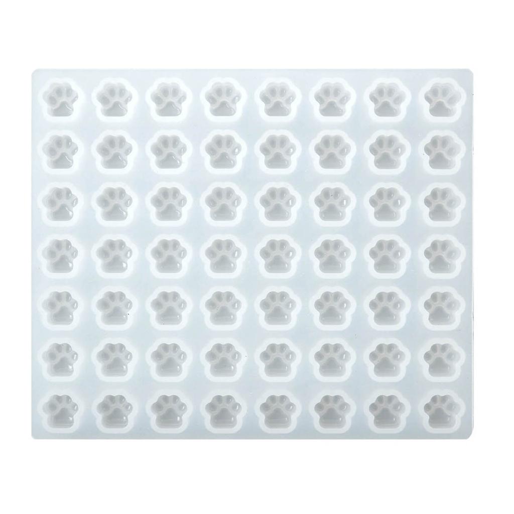 Animal Paw Epoxy Resin Molds Mini Cat Claw Wax Pellet Silicone Mould Handmade Candle Molds DIY Cake Chocolate Decoration