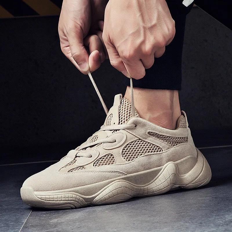 Trendige Freizeitschuhe Sneaker Herrenmode Bequem Mesh Atmungsaktiv Herren Plateau-Schuhe Marke Herren Tennisschuhe Heißer Verkauf