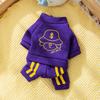 Pet Clothes Autumn and Winter Warm Dog Clothes Cute Bear Traction Sweater Fleece Puppy Cat Clothing