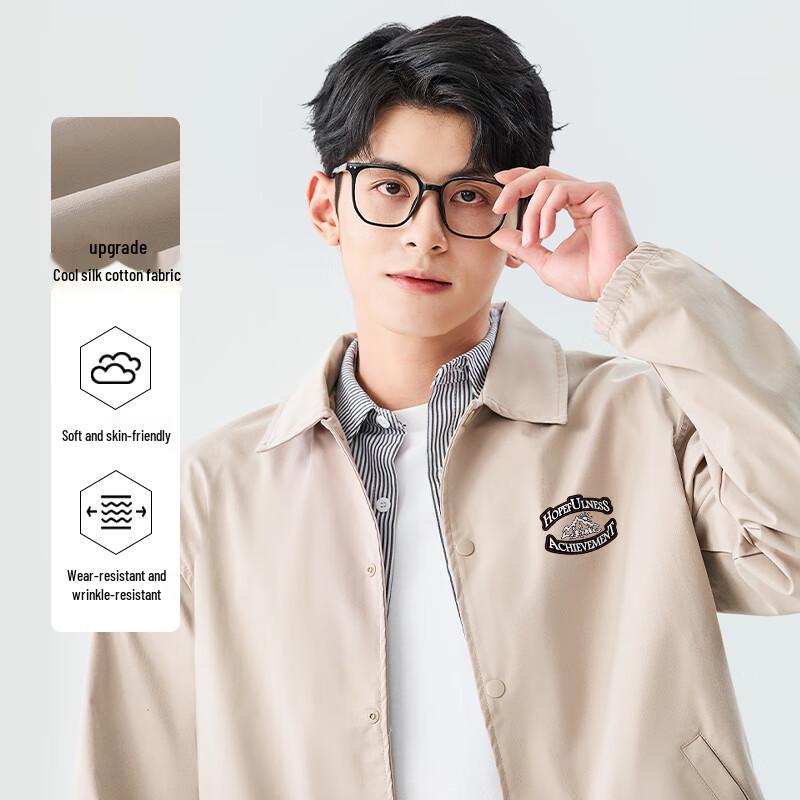 Baleno Men's 2025 Loose Fit Letter Lapel Jacket