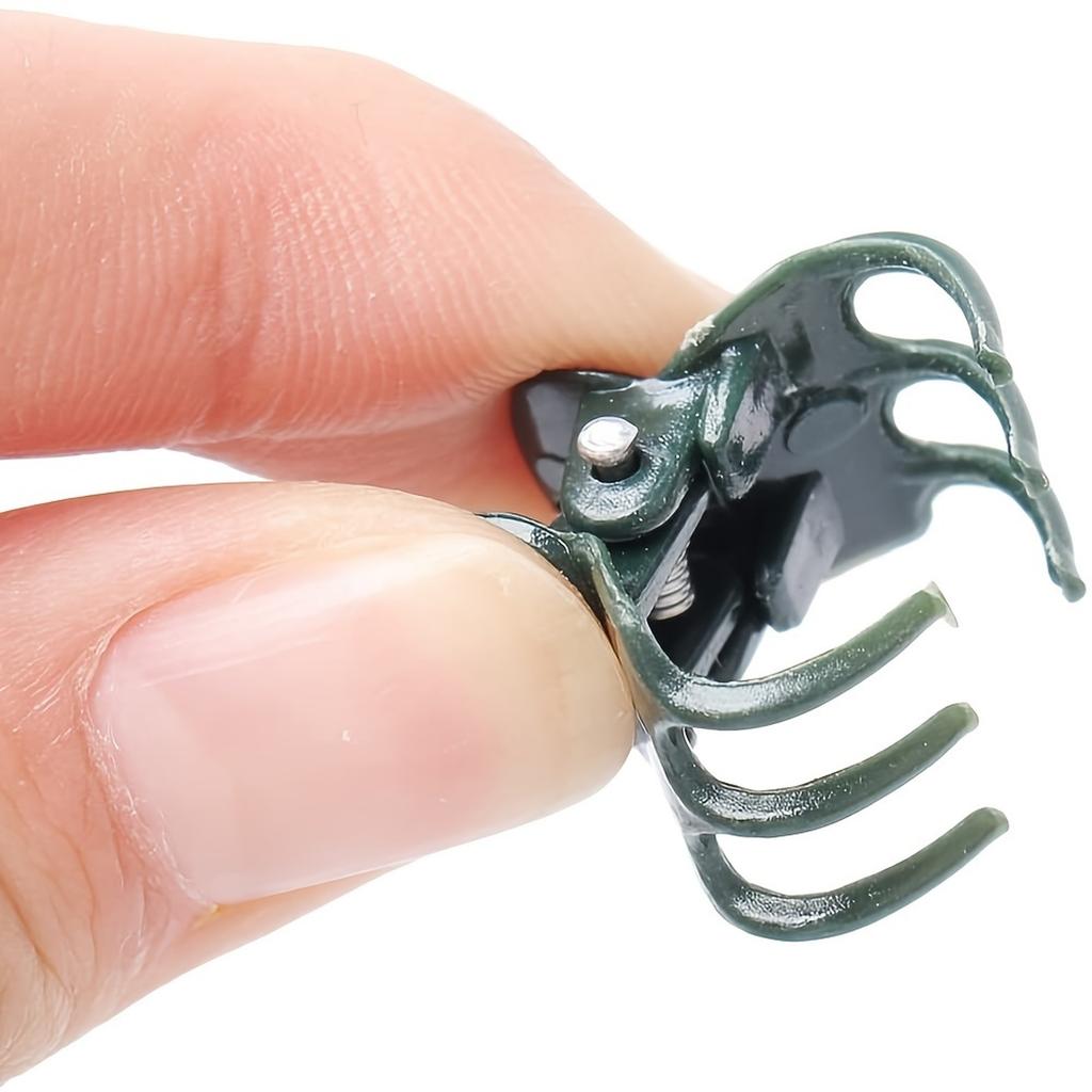 50pcs Dark Green Plastic Garden Clip | Vine Support Bundle, Plant Clips, Phalaenopsis Orchid Stem Clip, Gardening Tool