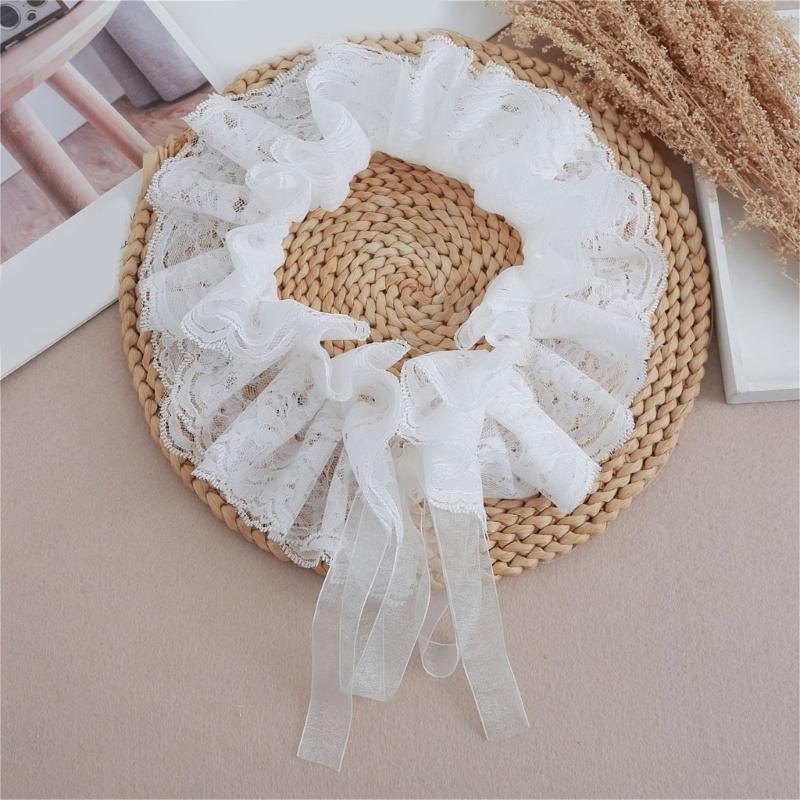 Lace Trim Manicure Sleeve Nails Art Decoration Meshes Cuffs Romantics Arm Cuffs for Special Occasion and Fancy Dress