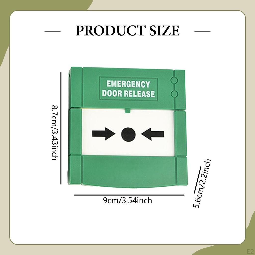 Emergency Door Release, Glass Breakage Switch ,for Exit Door, Hand, Resettable, Control Access Break
