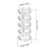 10/20Pcs 5-Ring Binding Spines Snap Split Binder Rings Plastic Round Loose-Leaf Rings Comb Folio Binder Stationery Office Supply