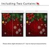 Custom Christmas Gnome Blackout Curtains: High Precision, Sun Protection, Thickened Polyester