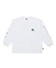 BEN DAVIS White Label Spray Gorilla Long Sleeve T-Shirt White