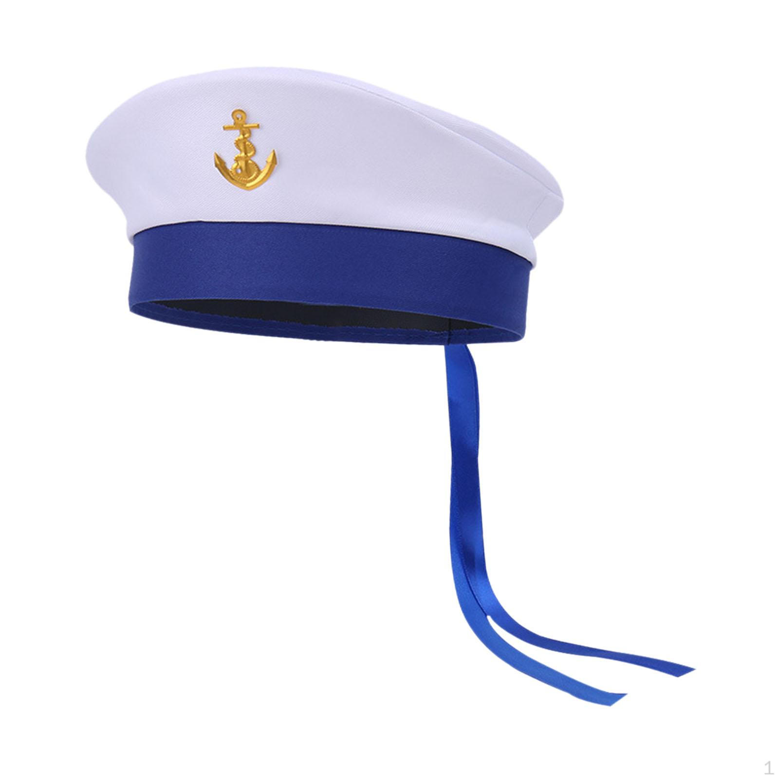 

Матросская бескозырка для косплея, праздничных вечеринок, маскарада With Anchor Label