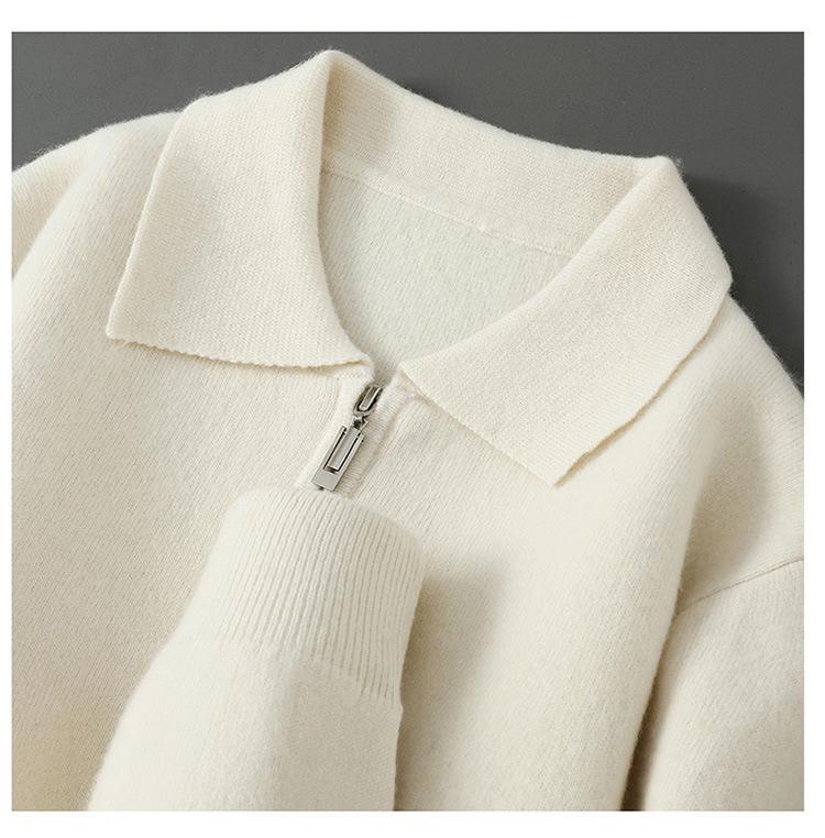 Herren Strickjacke aus 100% reiner Wolle - Dick, Locker, Trendige Reversjacke für Herbst/Winter, Große Größen erhältlich