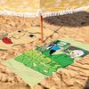 Game B-Baldi funny meme Towel Drying Bath Towel Applicable To Light Swimming Camping Yoga Beach Out