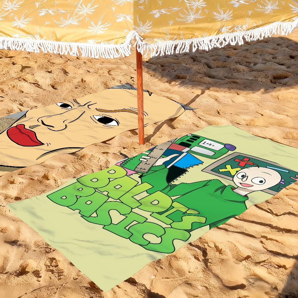 Game B-Baldi funny meme Towel Drying Bath Towel Applicable To Light Swimming Camping Yoga Beach Out