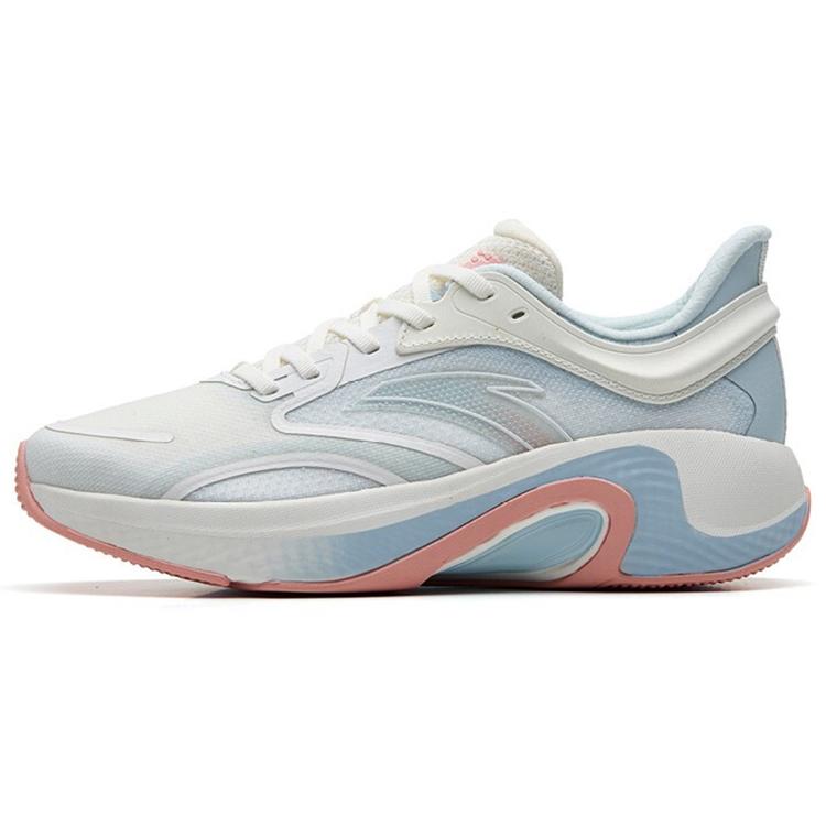 

new ANTA Running Collection Running Shoes Women s Low top Ivory White/Mirage Blue/Floating Cloud Red 36.5